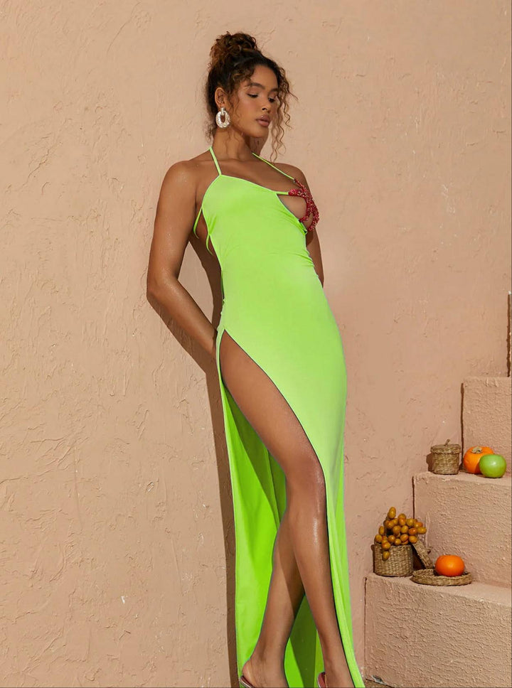 Tosca Starfish Bustier Split Maxi Dress
