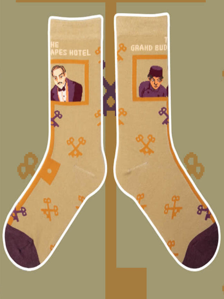 Cartoon Muster Mid-Calf Socks