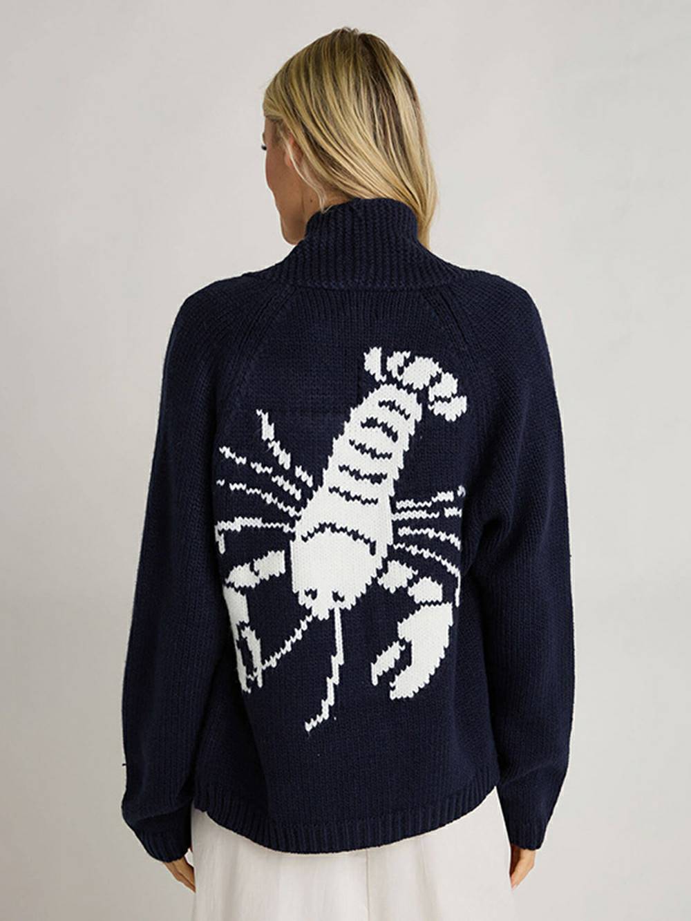 Fun Lobster Cardigan Sweater Jacket