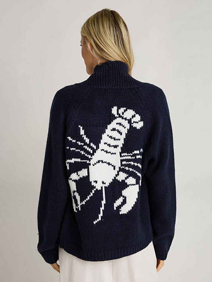 Fun Lobster Cardigan Sweater Jacket