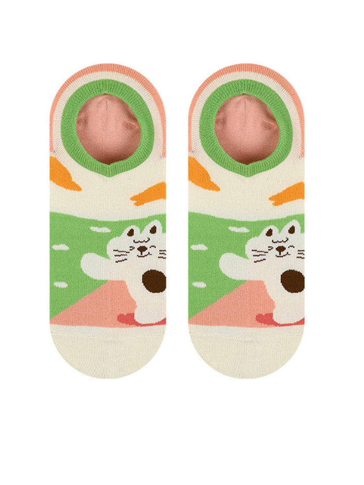 Cartoon Kitty Bootsocken