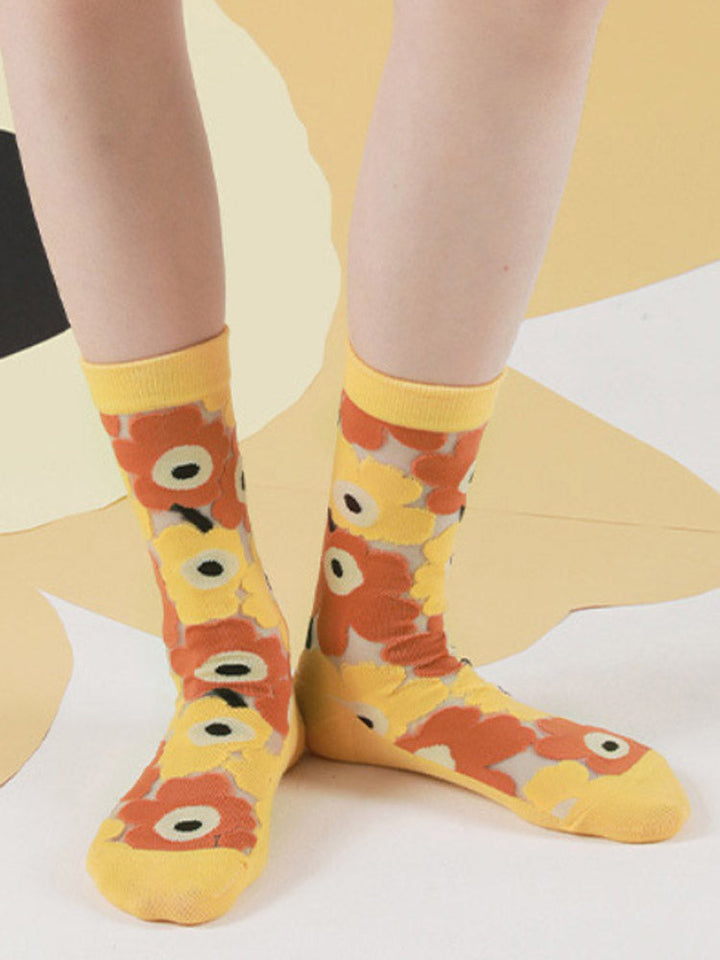 Patchwork Blummen Crystal Socken