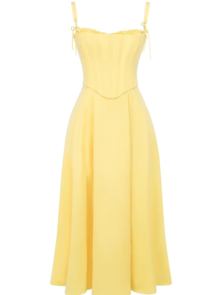 Sunshine Bavlněné Midi Sundress