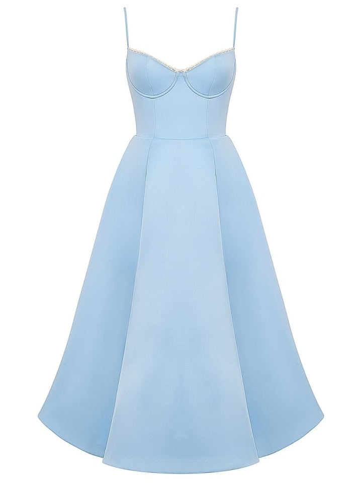 Cinderella Blue Tulle Midi Kleed