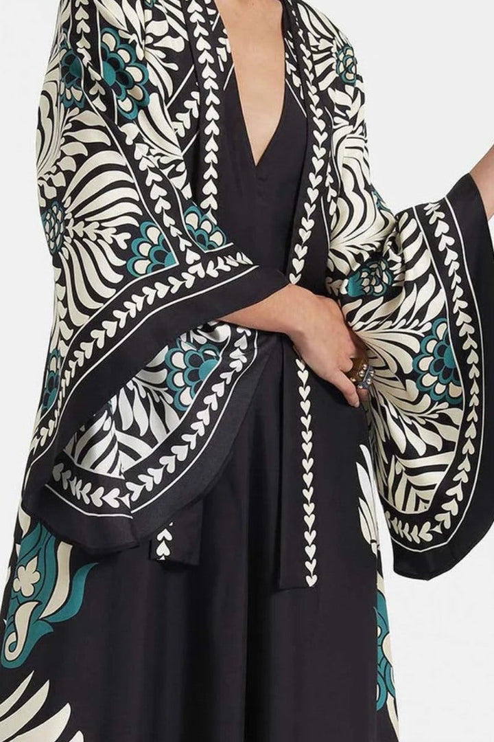 Magnifico Printed Maxi Dress - Black