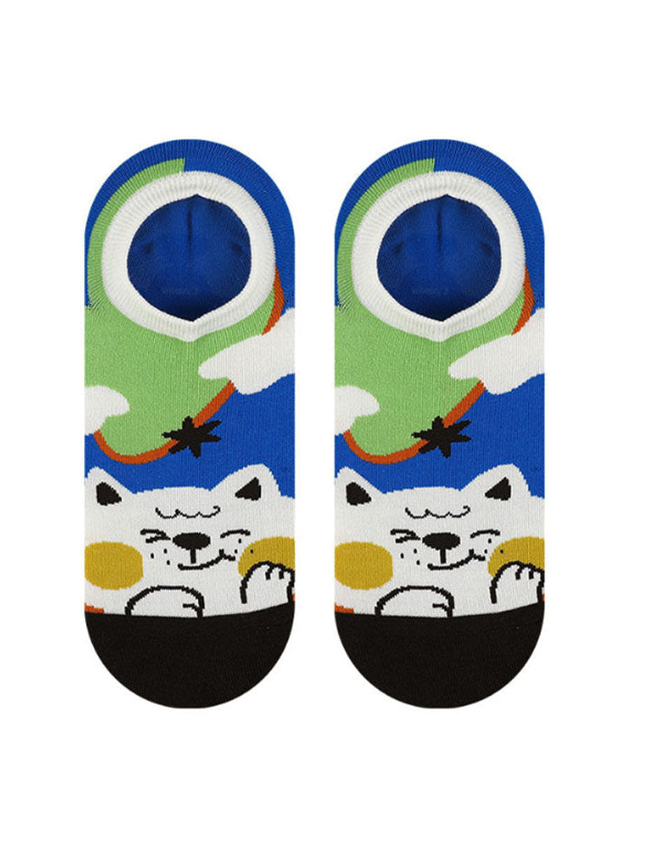 Cartoon Kitty Bootsocken