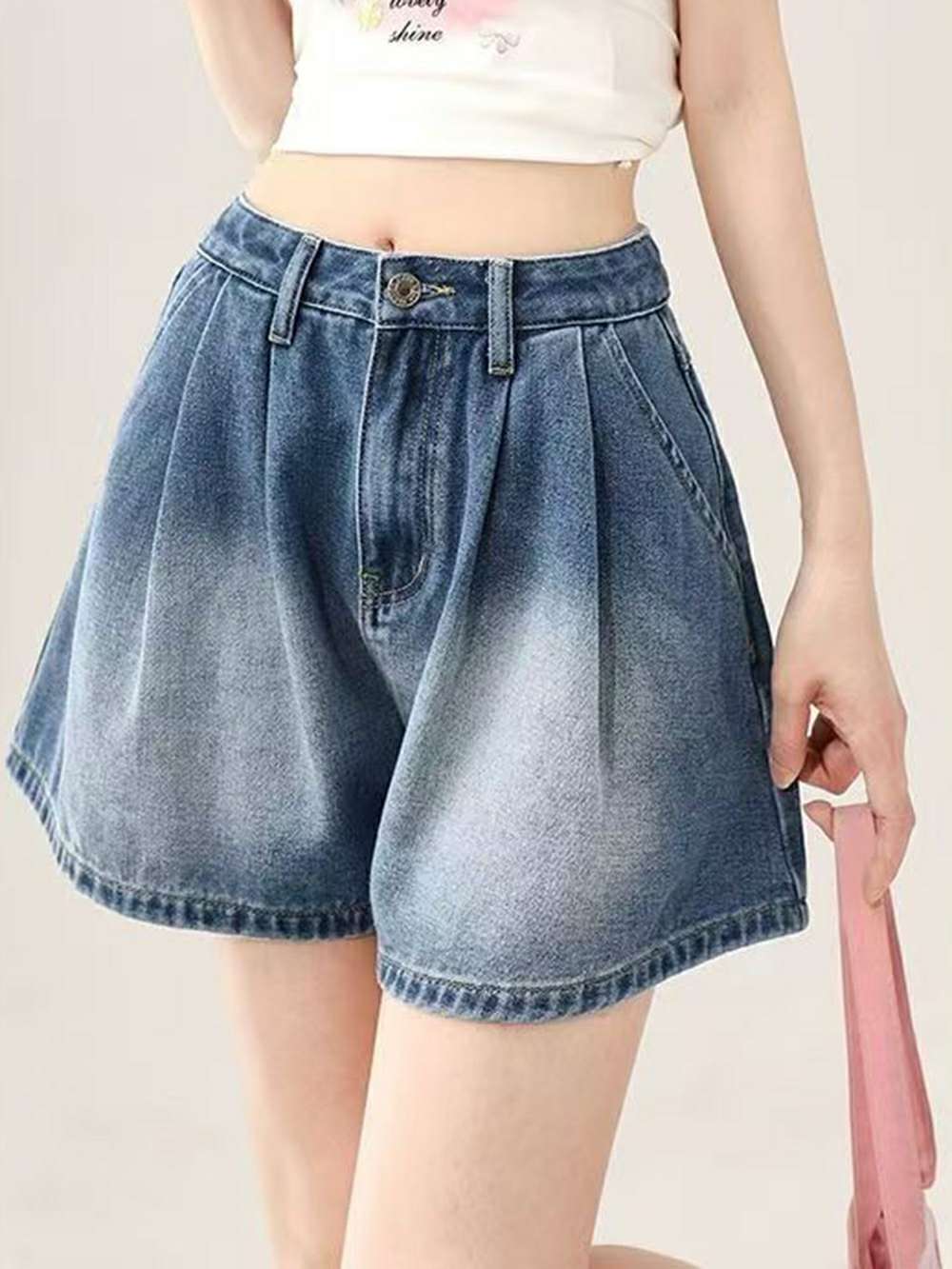 Stretch Jeans With Bow At Back