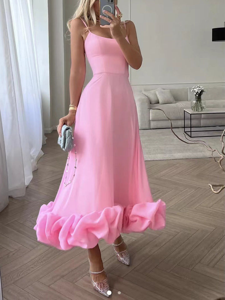 Volang Bustier Maxi Dress