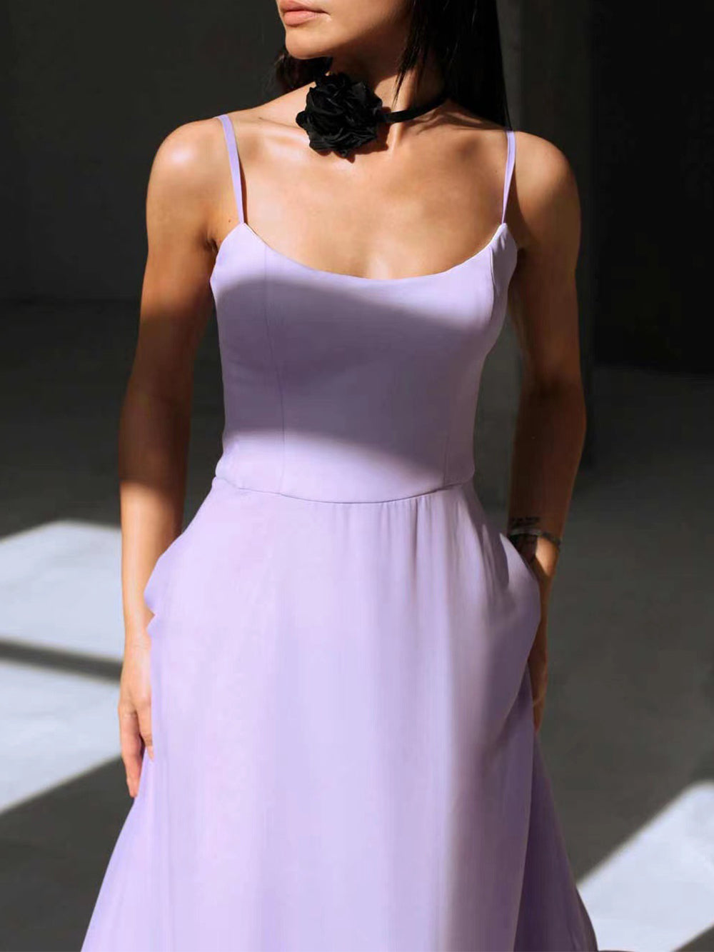 Volang Bustier Maxi Dress