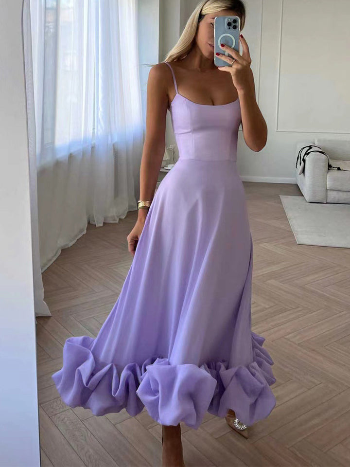 Volang Bustier Maxi Dress