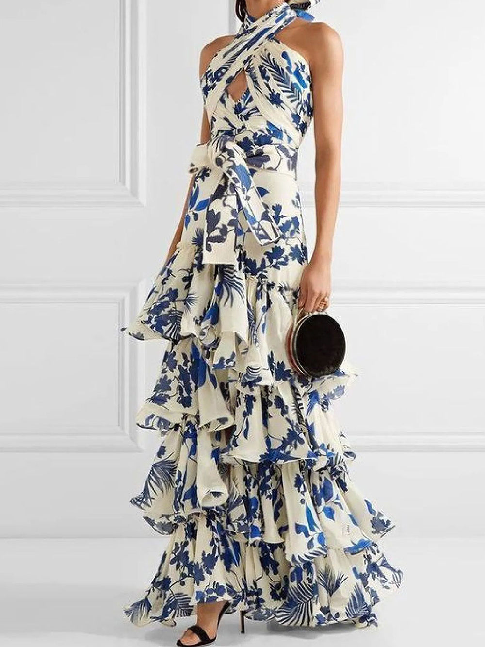 Lolita swingrok maxi-jurk met veters