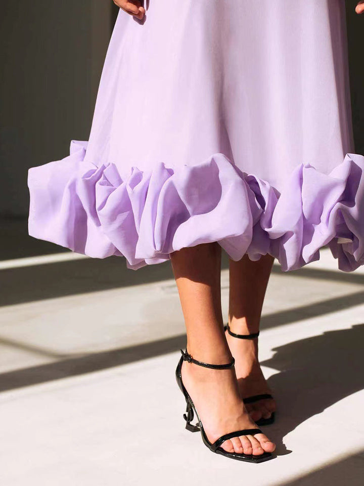 Volang Bustier Maxi Dress
