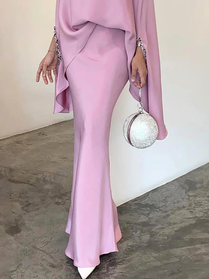 Elegant enfärgad oregelbunden kostym