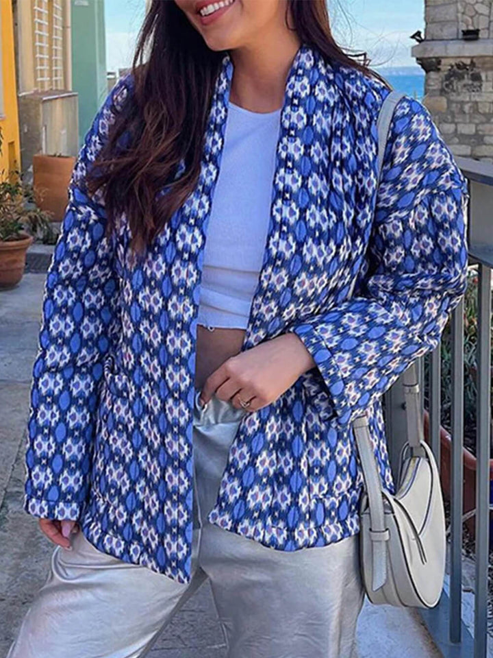 Elegant Printed Cotton Jacket