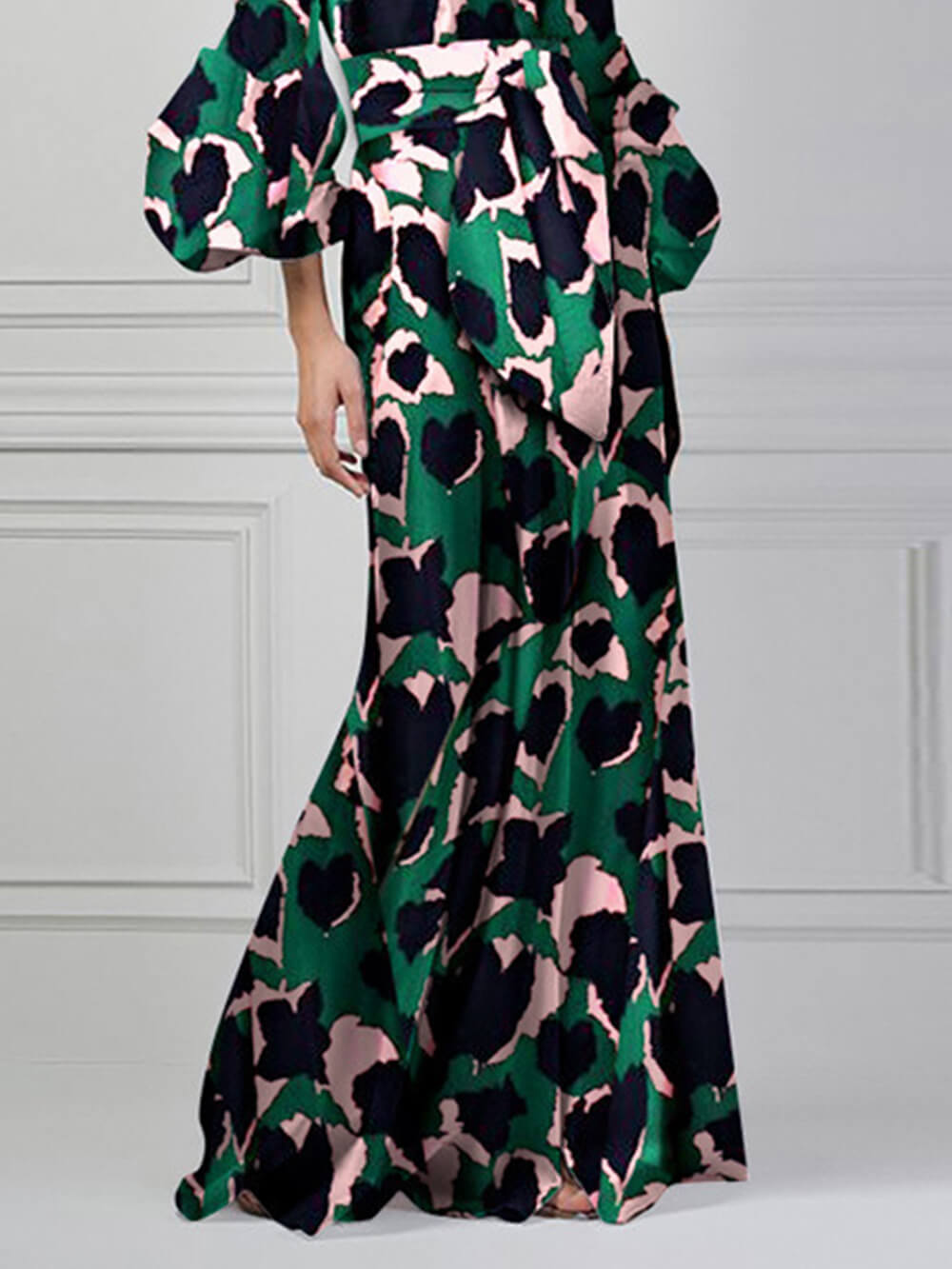 Sexy maxi-jurk met V-hals