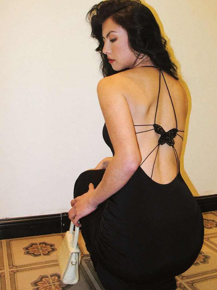 Sexy Butterfly Back Dress