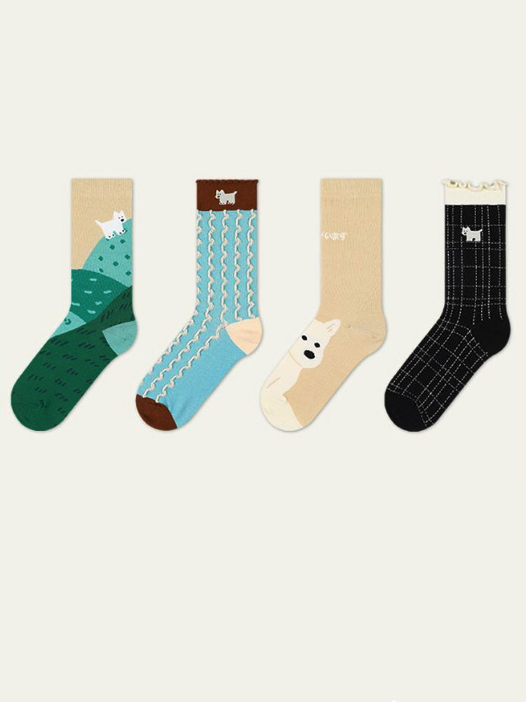 Cute Cartoon Puppy Socks