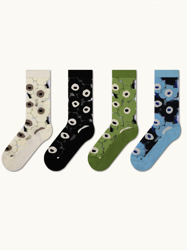 Patchwork Blummen Crystal Socken