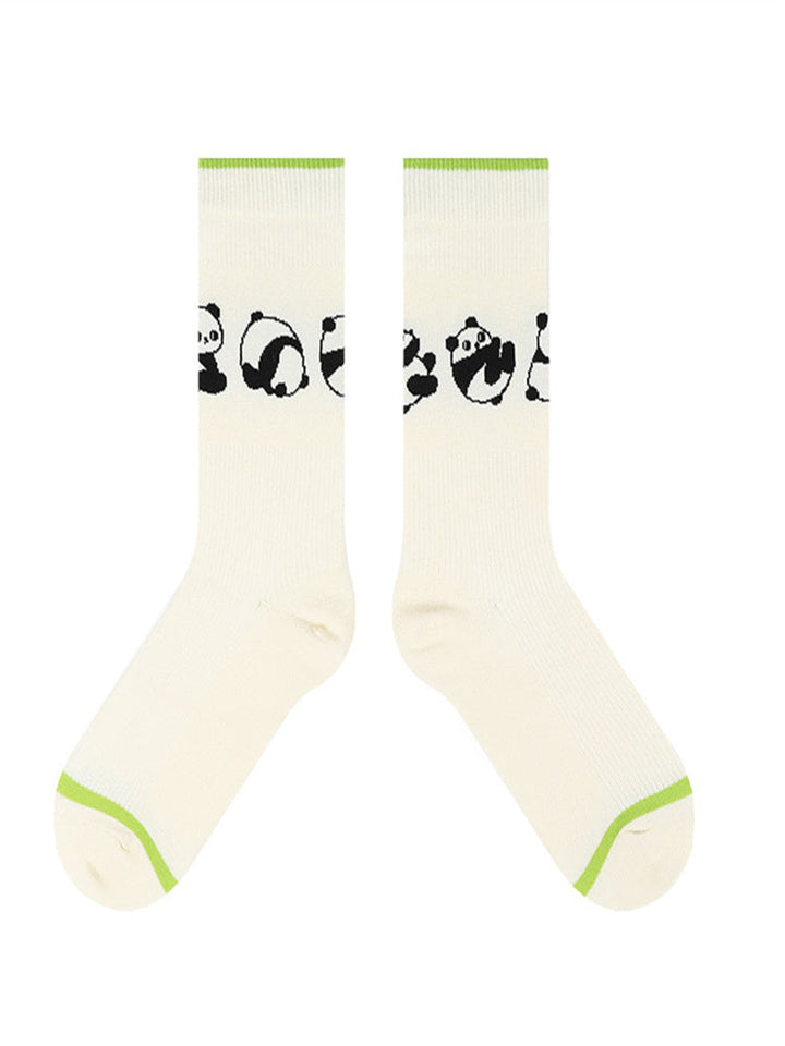 Cartoon Panda Muster Cotton Socks