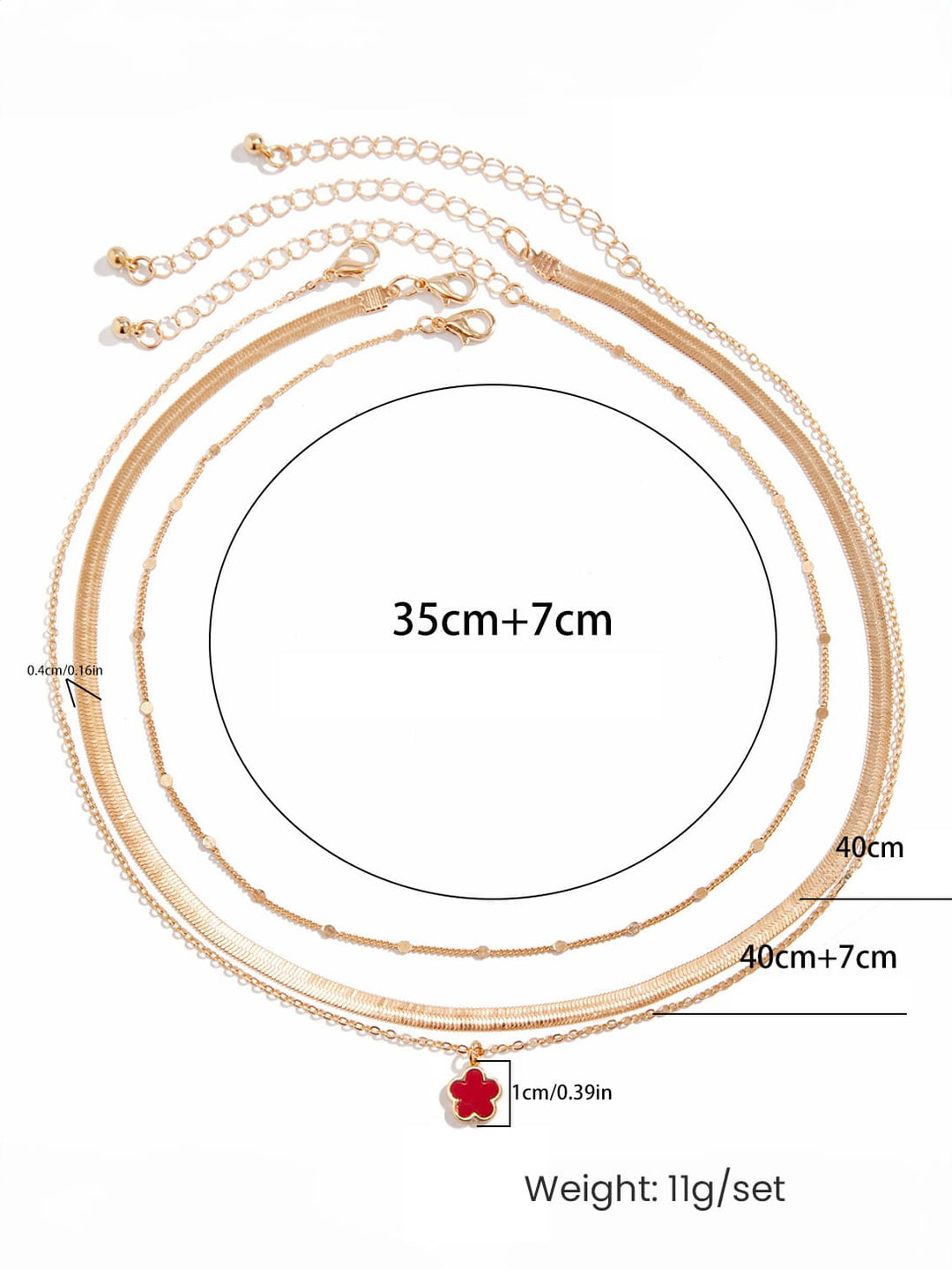 Clover Rainbow Serpent Chain kaulakoru