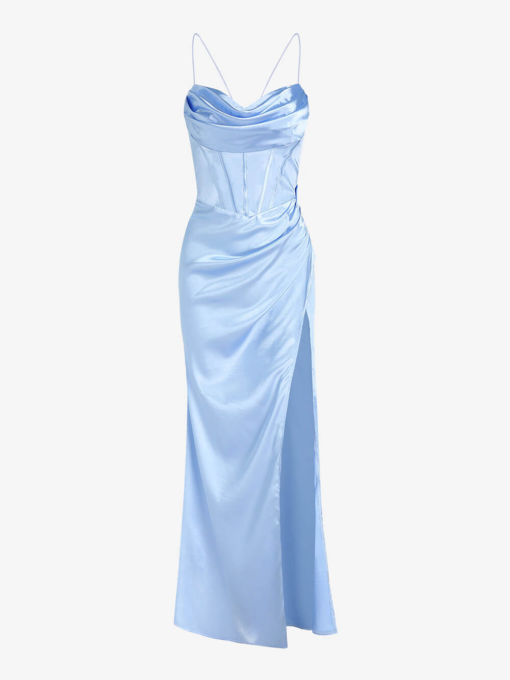 Rochie maxi din satin