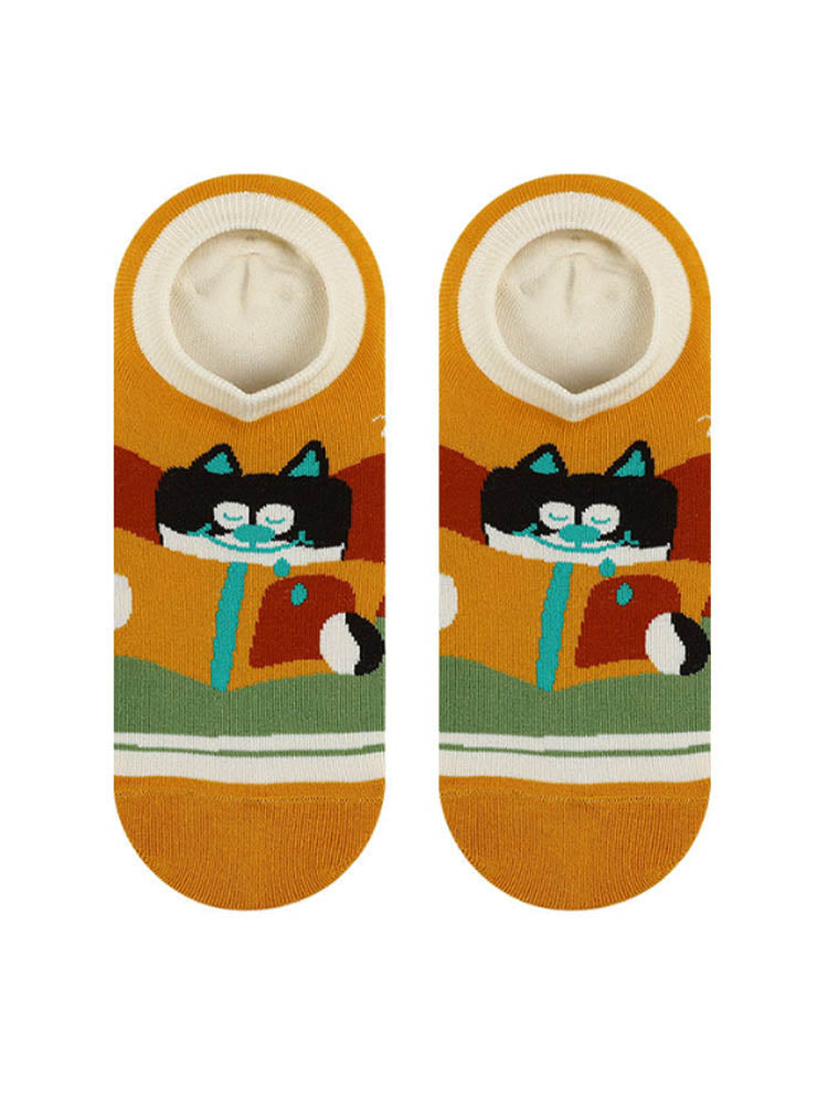 Cartoon Kitty bootsokken