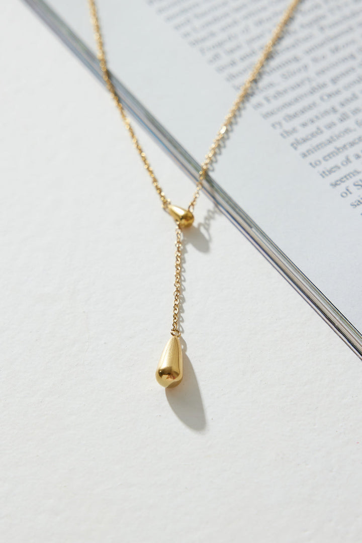 18k Gold Plated Ring The Bell Necklace Gold