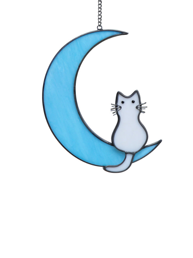 Kitty on the Moon Hanging Decoration