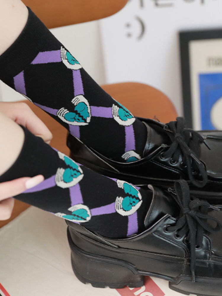 Cartoon Broken Heart Socks