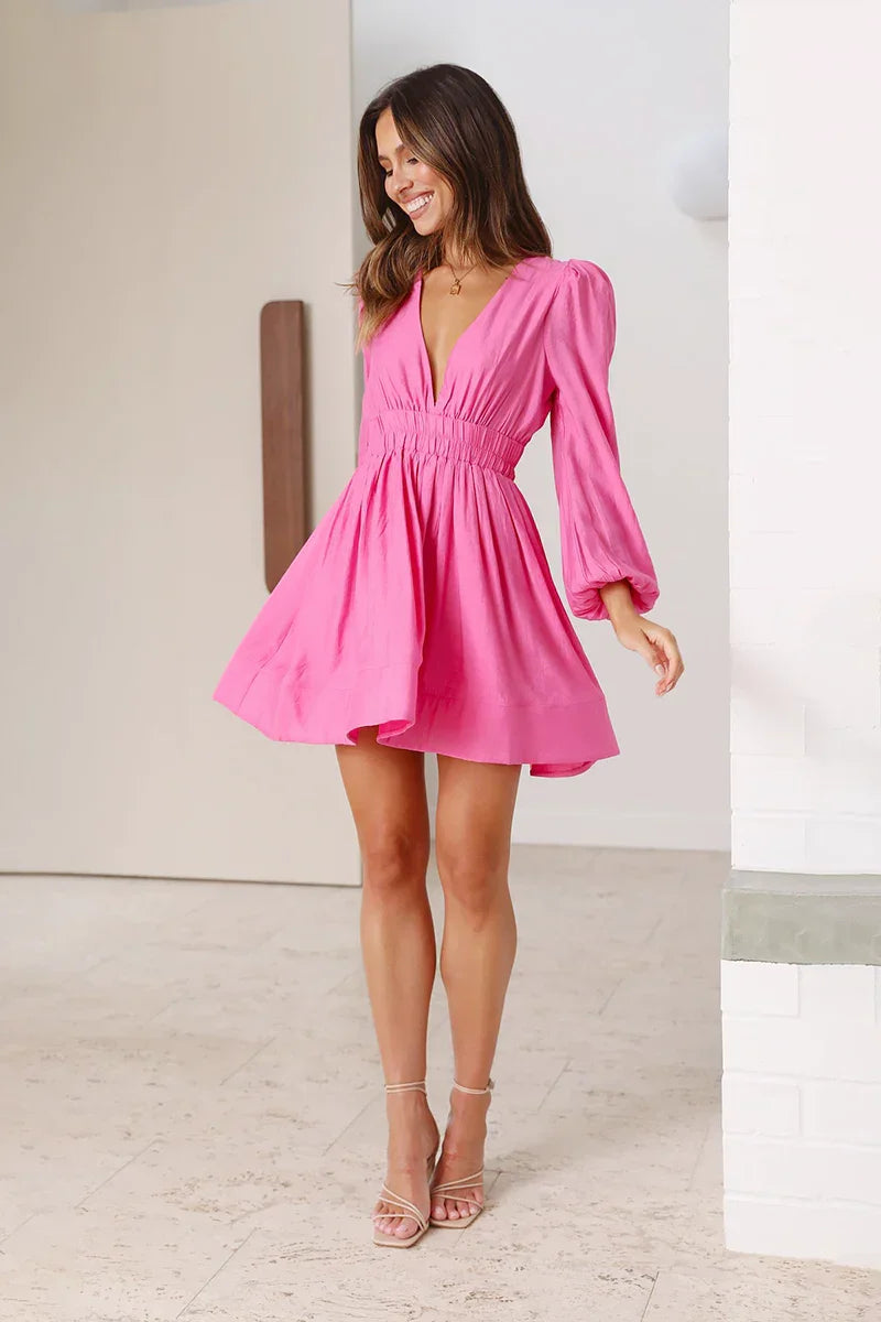 Charlotte Mini Dress - Pink