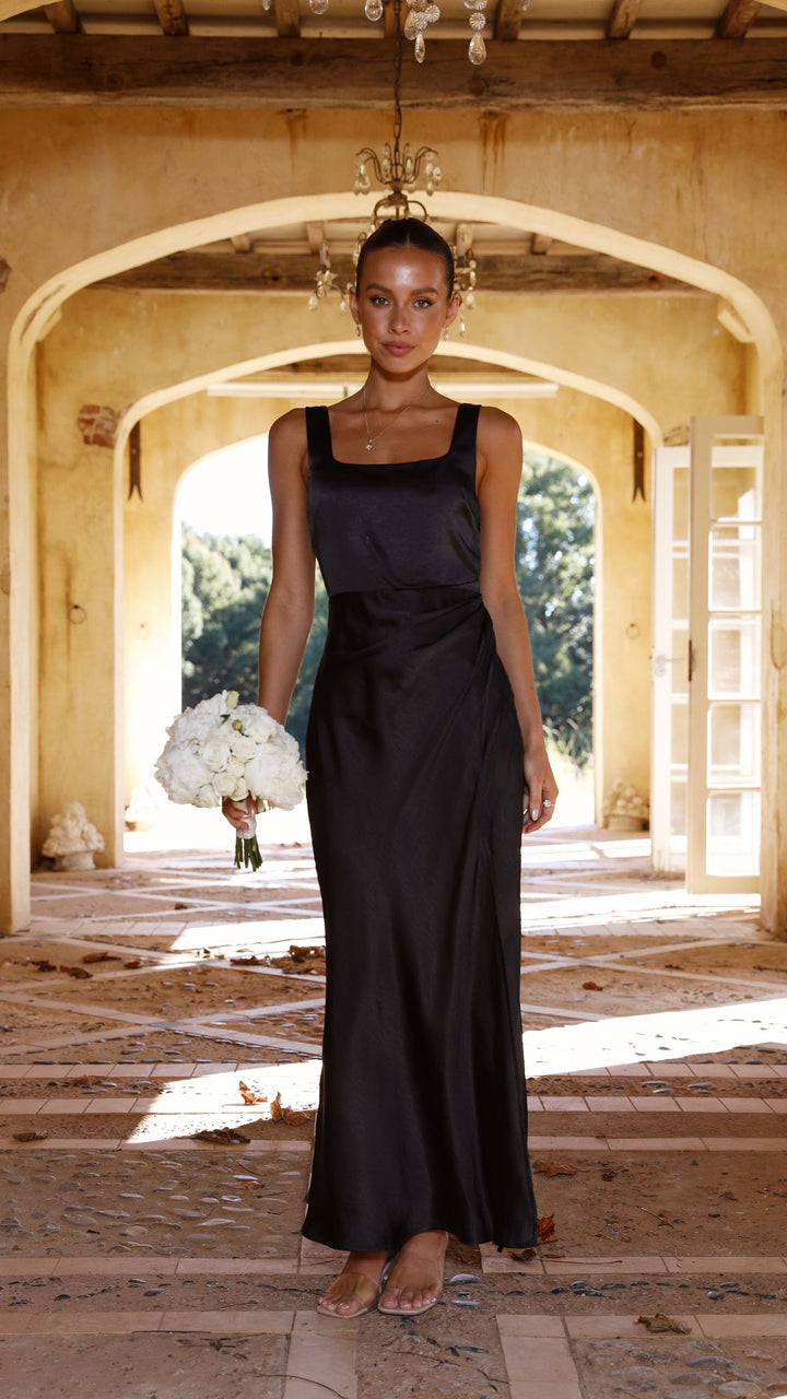 Alaria Maxi Dress - Black