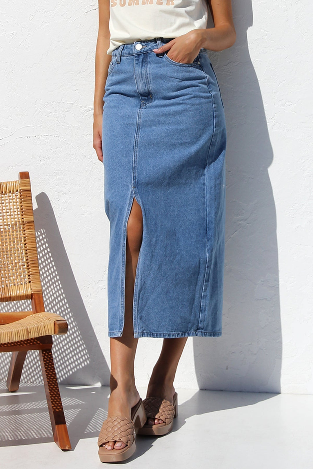 April Denim Skirt