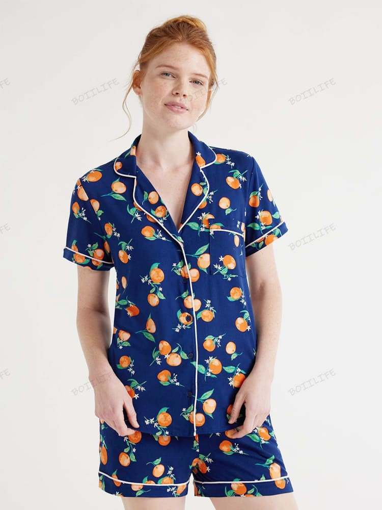 Casual Floral Print Loungewear Shirt & Shorts Cardigan Set