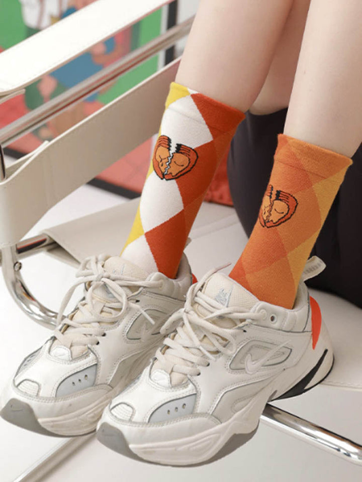 Cartoon Broken Heart Socks