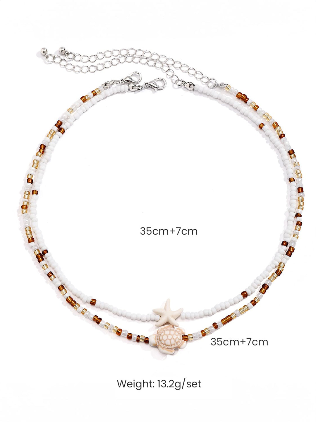 Beach Starfish Shell Halsband