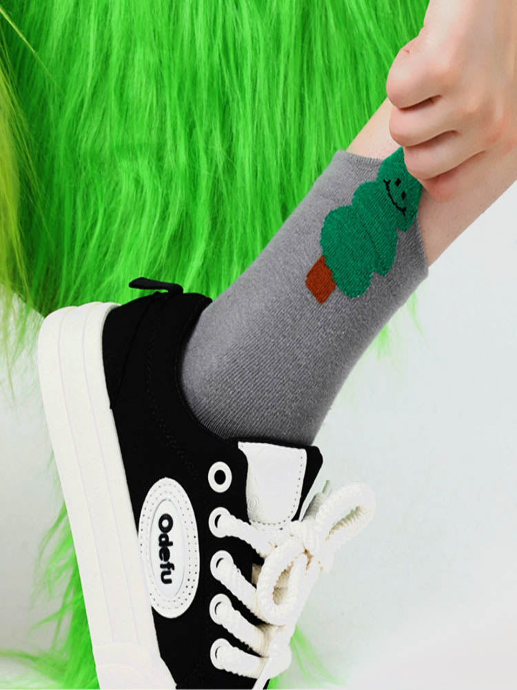 Fun and Cute Cartoon Pattern Cotton Socks