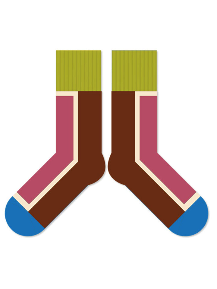 Faarweg gesträifte Koteng Socken