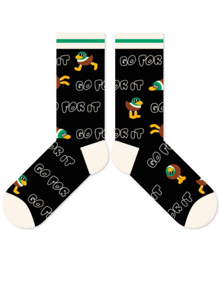 Adorable Cartoon Duck Cotton Socken