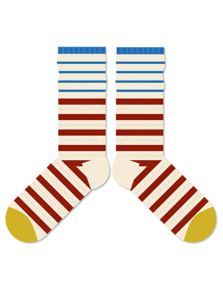 Colorful Striped Cotton Socks