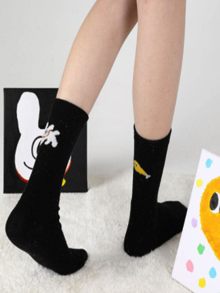 Adorable Cartoon Dog Cotton Socks