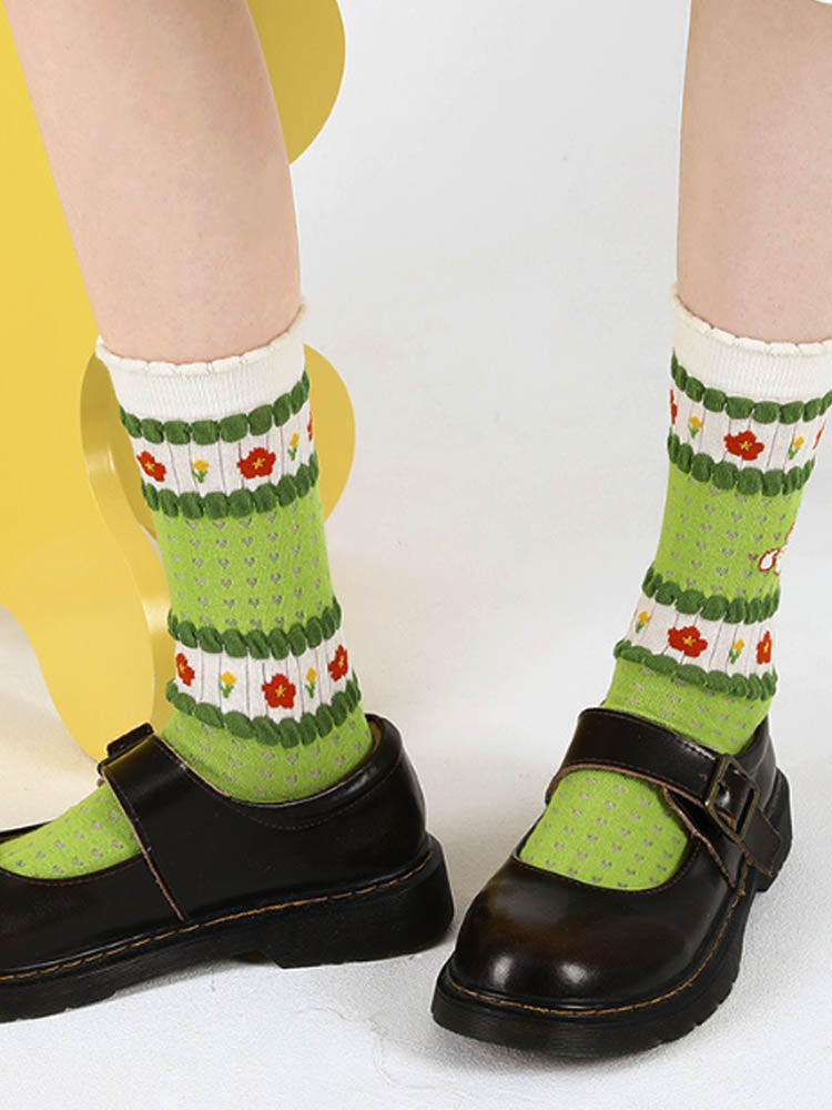 Cute Bear Mid-Calf Socks