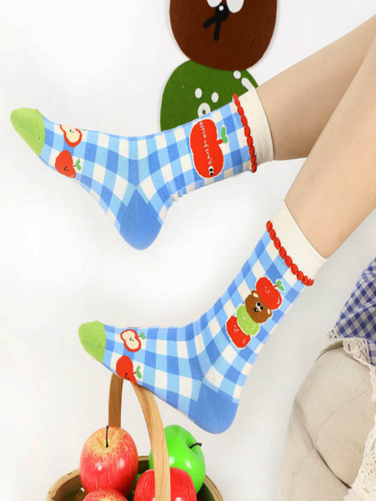 Cute Bear Cartoon Socks