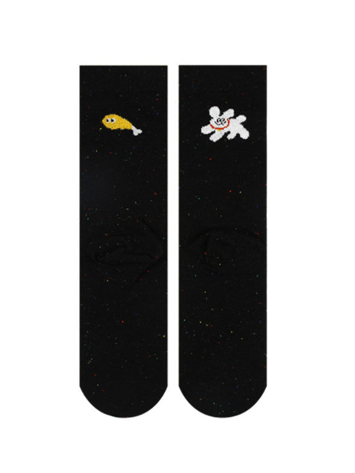 Adorables chaussettes en coton pour chien de dessin animé