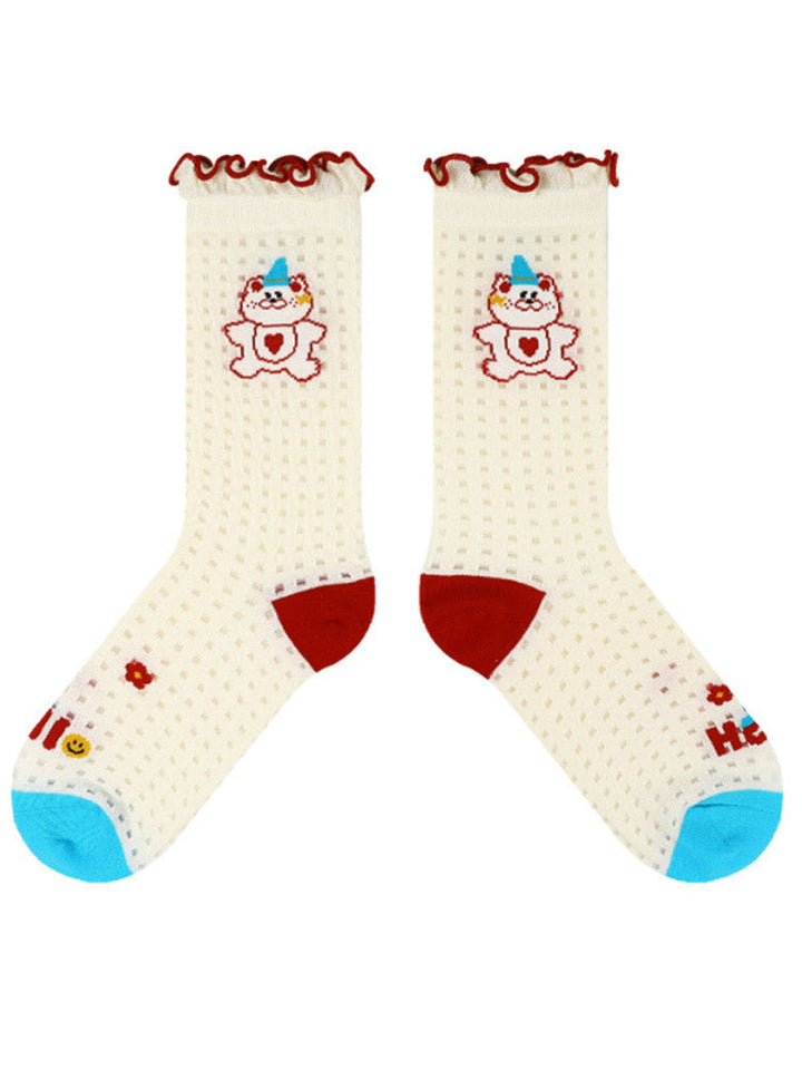 Cute Bear Mid-Calf Socks