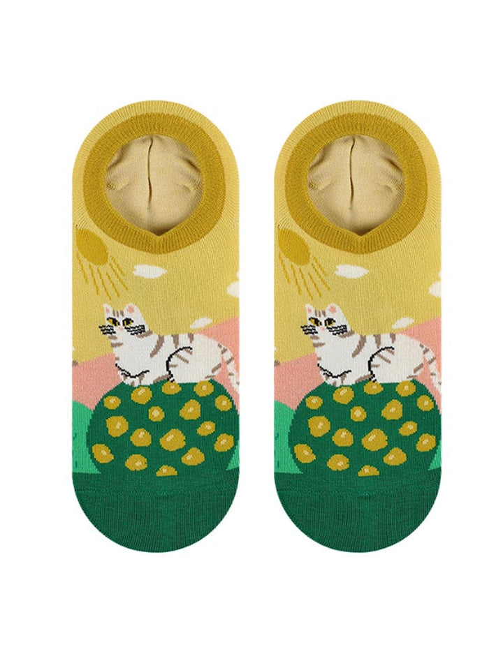 Chaussettes bateau Kitty dessin animé