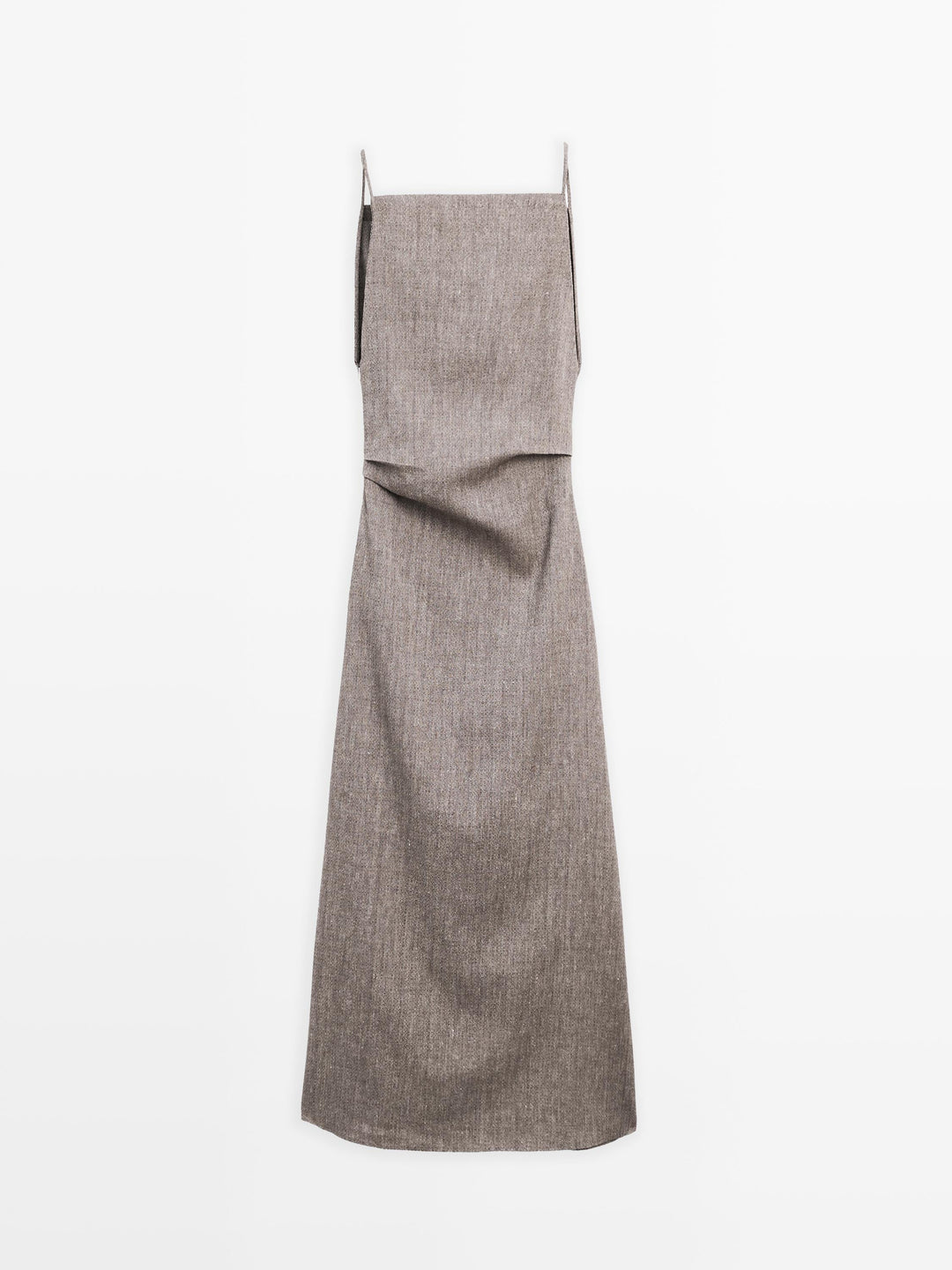 Flowy Square Neck Midi Dress