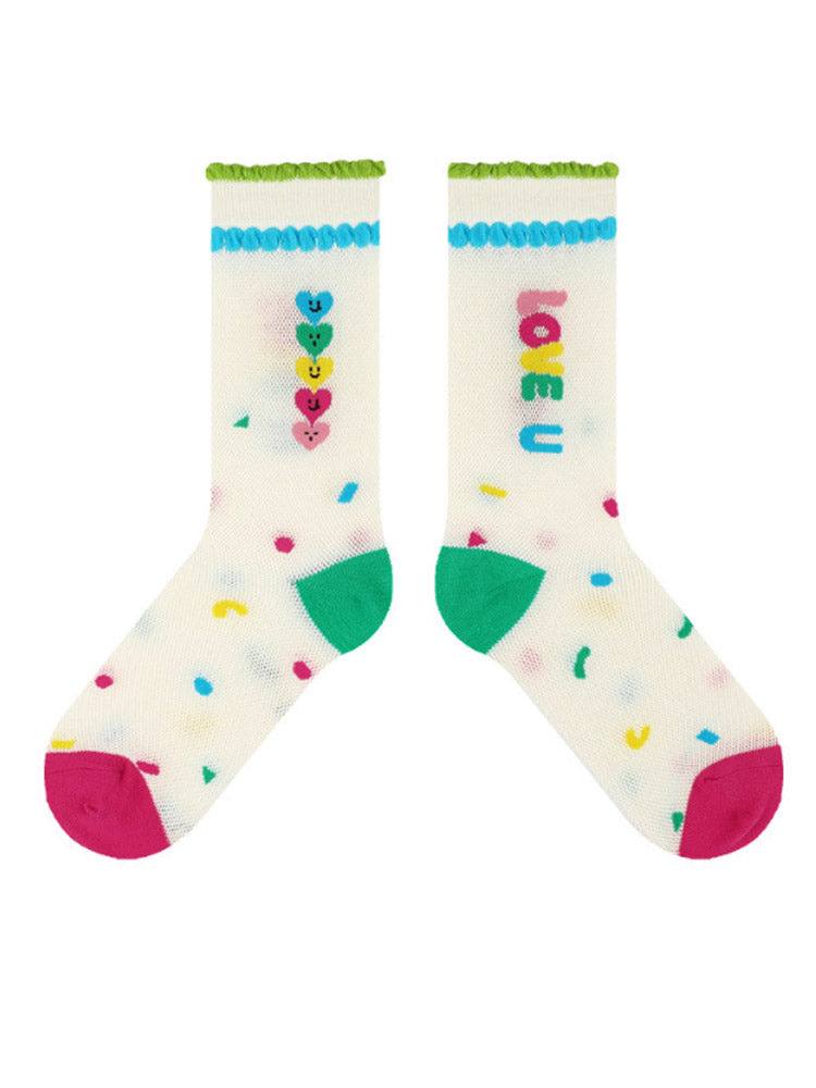 Süße Socken mit Bären-Motiv