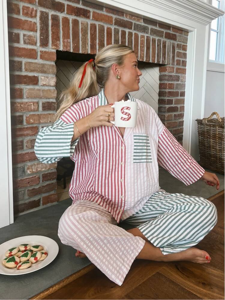 Holiday Tri-Stripe Pajama Set