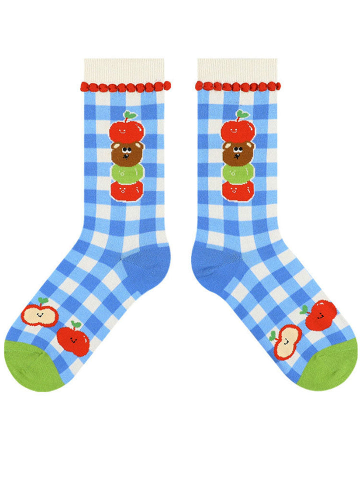 Cute Bear Cartoon Socks