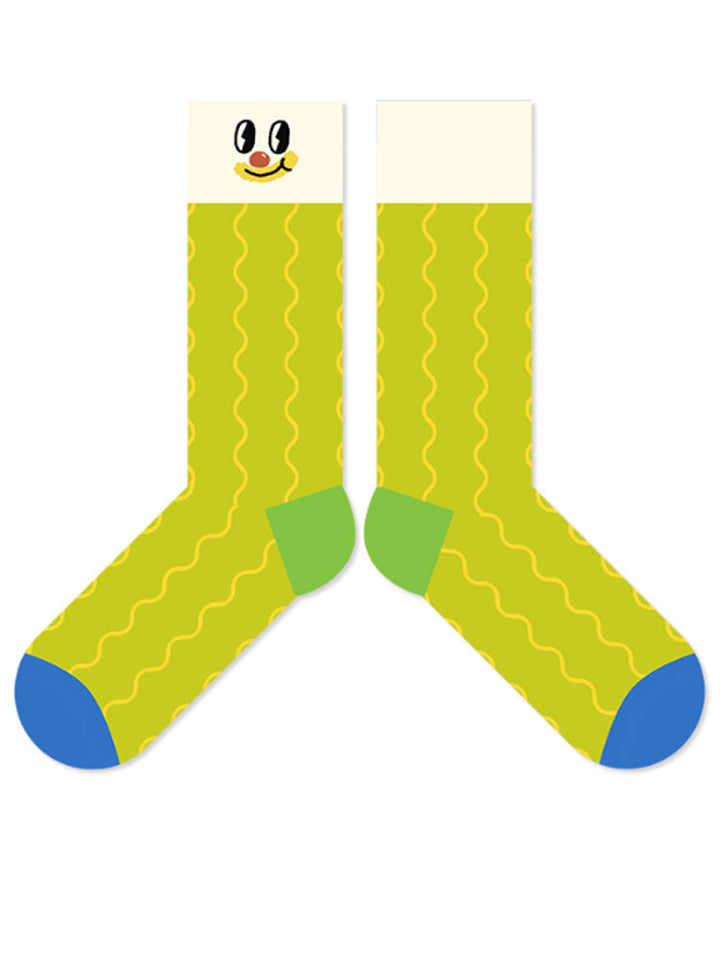 Cartoon Clown Muster Socken